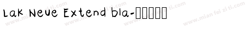Lak Neue Extend bla字体转换